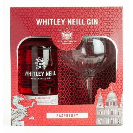 WhitleyNeillRaspberryGinGiftBoxwithGlass(70cl)43%