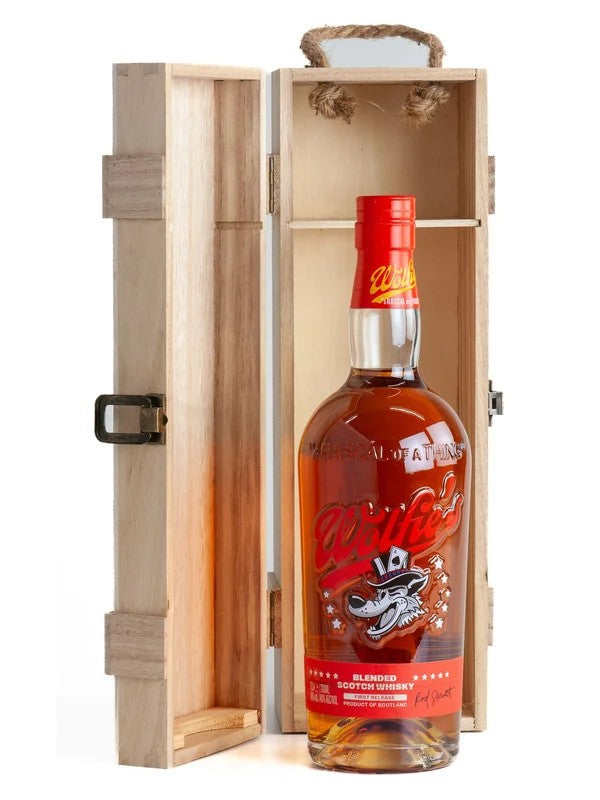 WolfiesWhiskyinWoodenPresentationBox