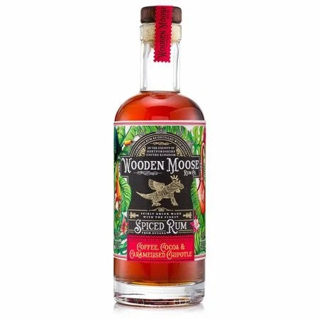 WoodenMooseCoffee,Cocoa&CaramelisedChipotleSpicedRum(50cl)40%
