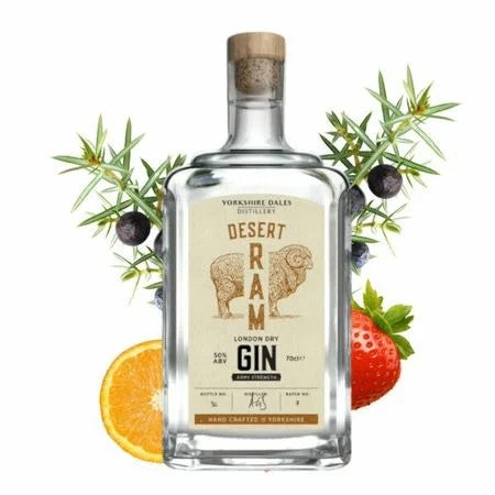 YorkshireDalesDesertRamArmyStrengthGin70cl(50%ABV)