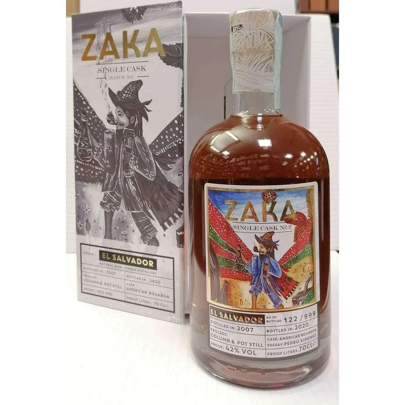 ZakaElSalvadorSingleCaskRum13Y.O.(70CL,42.0%Vol.)