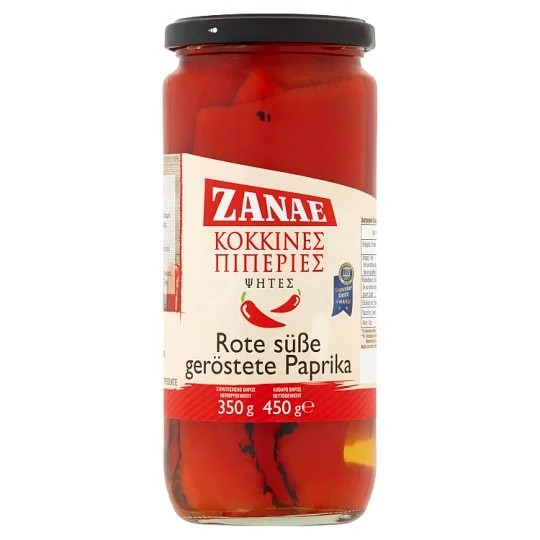 ZanaeRedRoastedPeppersInSweetBrine450g