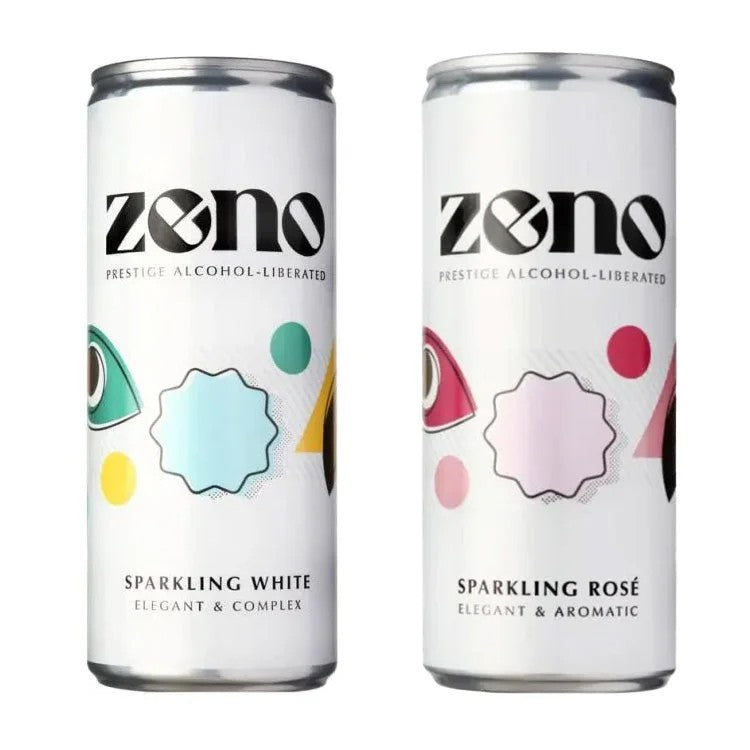 ZenoSparklingMomentsCollection–NonAlcoholicWhite&RoséWineCans